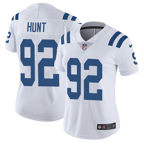 Indianapolis Colts 92 Limited Margus Hunt White Nike NFL Road Women Vapor Untouchable jerseys